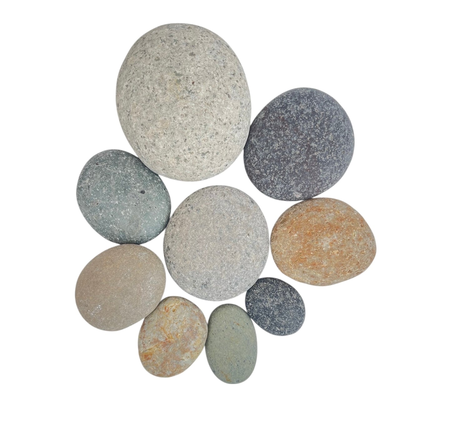 Piedra Canto Rodado Colores Mixtos en Bolsa de 10kg