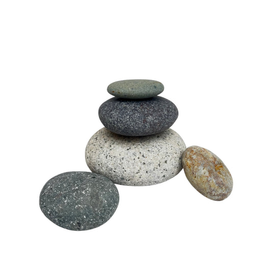Piedra Canto Rodado Colores Mixtos en Bolsa de 10kg